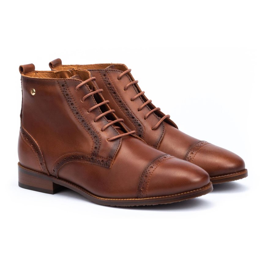 Women's Pikolinos ROYAL Ankle Boots Brown | NZ C531802